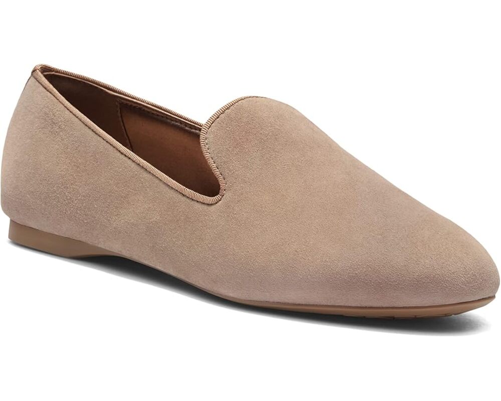 Birdies The Starling Latte Suede Quilted Loafers Flats Size 8.5
